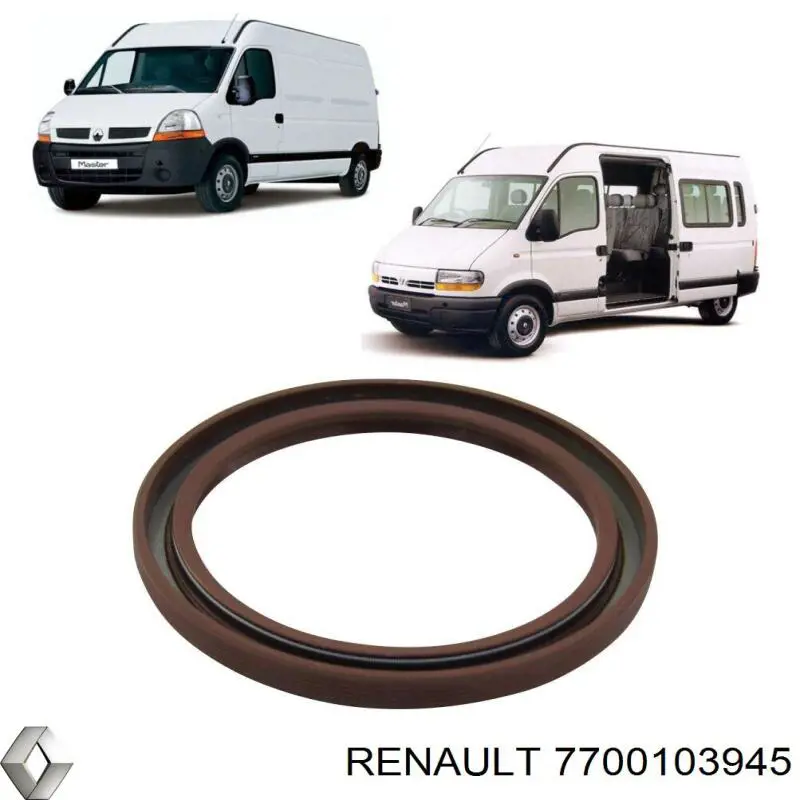 Сальник коленвала передний Renault (RVI) 7700103945