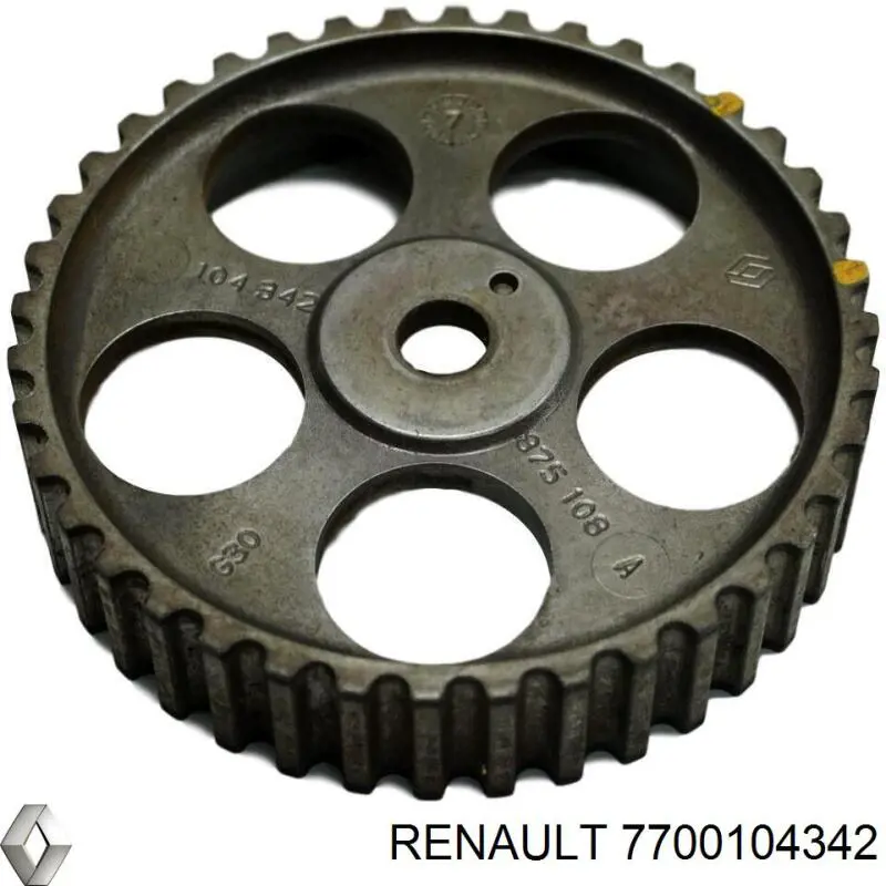 7700104342 Renault (RVI) звездочка-шестерня распредвала двигателя
