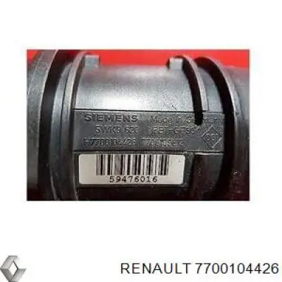 Расходомер воздуха Renault (RVI) 7700104426