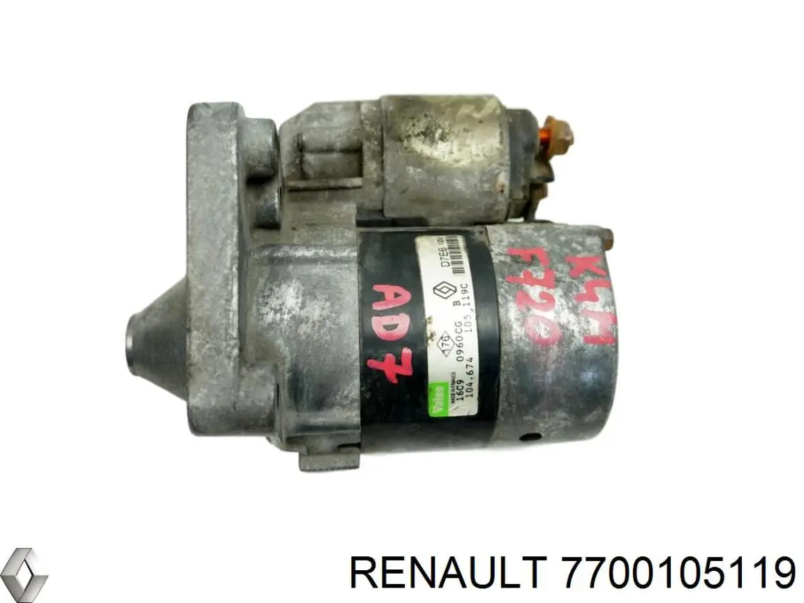 Купить 7700105119 Renault (RVI) Стартер