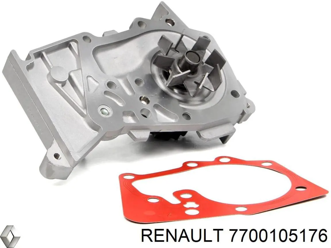 Помпа охлаждения Renault (RVI) 7700105176 цена, от 31.26 USD