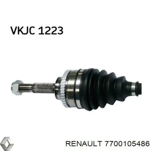 7700105486 Renault (RVI) полуось (привод передняя правая)