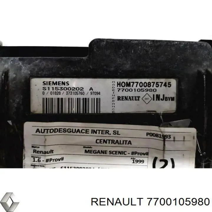  7700105980 Renault (RVI)