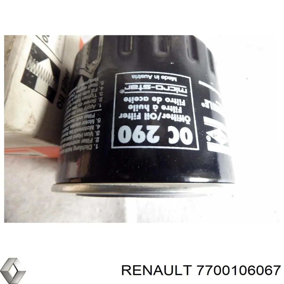Фильтр очистки масла центробежный Renault (RVI) 7700106067 цена, от 8.54 USD