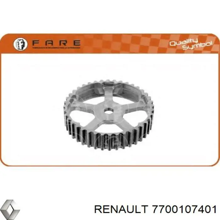 7700107401 Renault (RVI) engrenagem de cadeia da roda dentada da árvore distribuidora de motor
