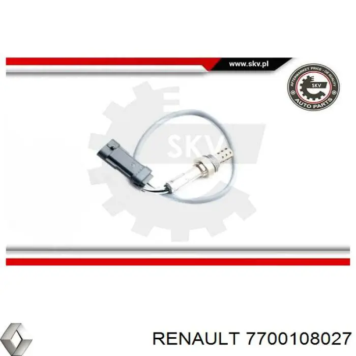 Sonda lambda post catalizador 7700108027 Renault (RVI)