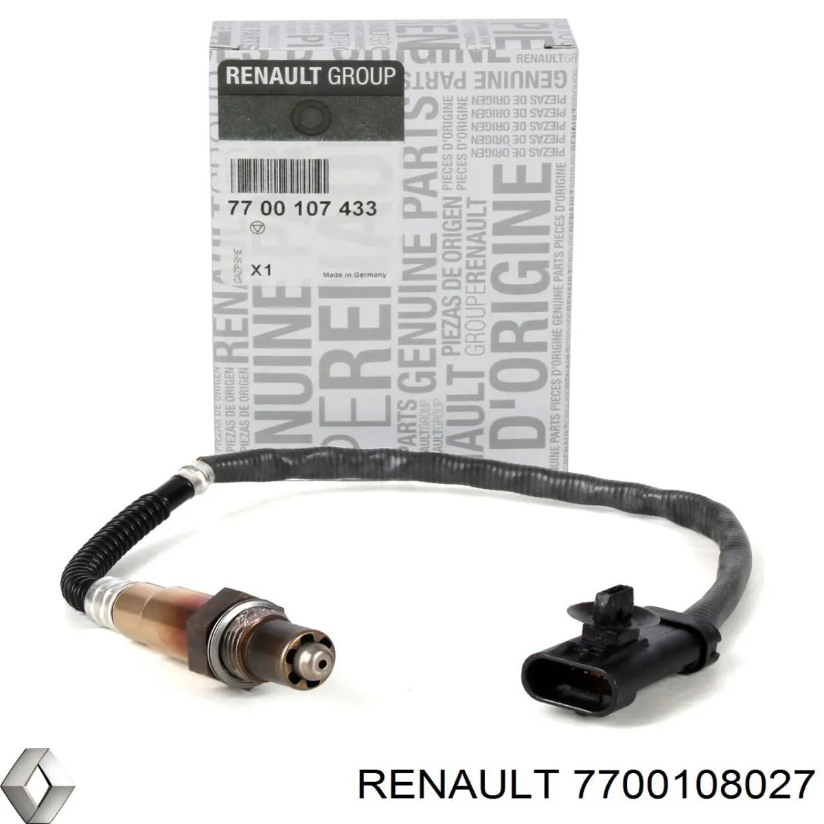 7700108027 Renault (RVI) лямбда-зонд, датчик кислорода после катализатора