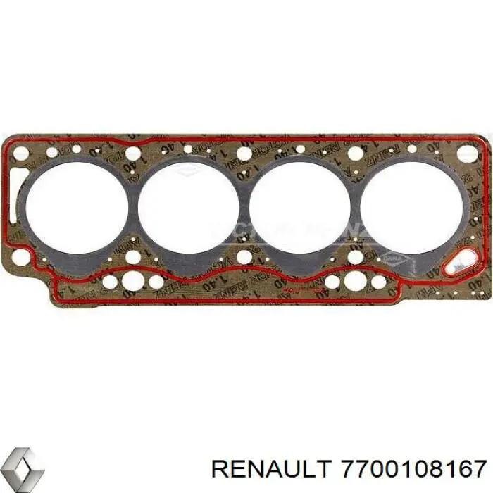 Прокладка ГБЦ 7700108167 Renault (RVI)