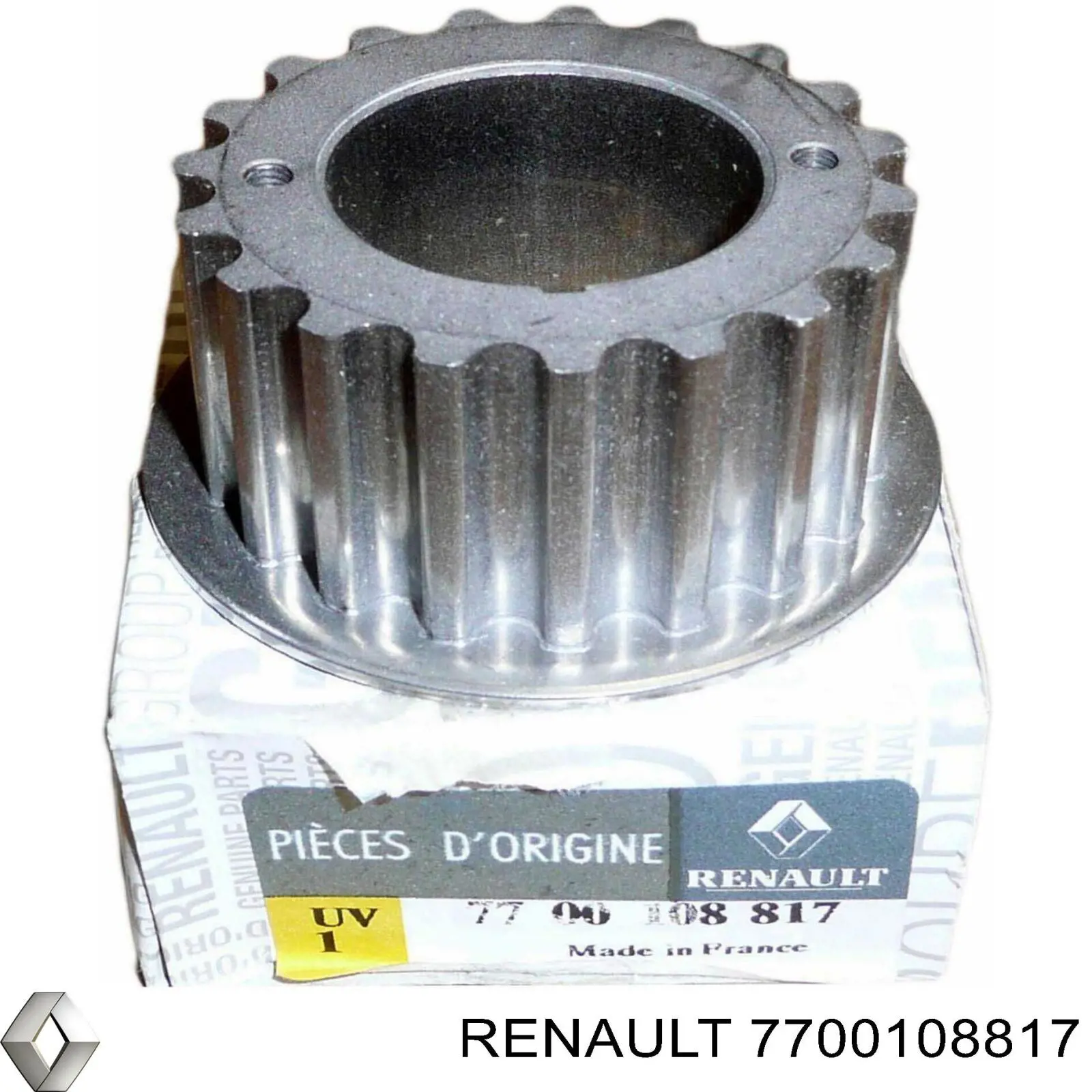 7700108817 Renault (RVI) звездочка-шестерня привода коленвала двигателя