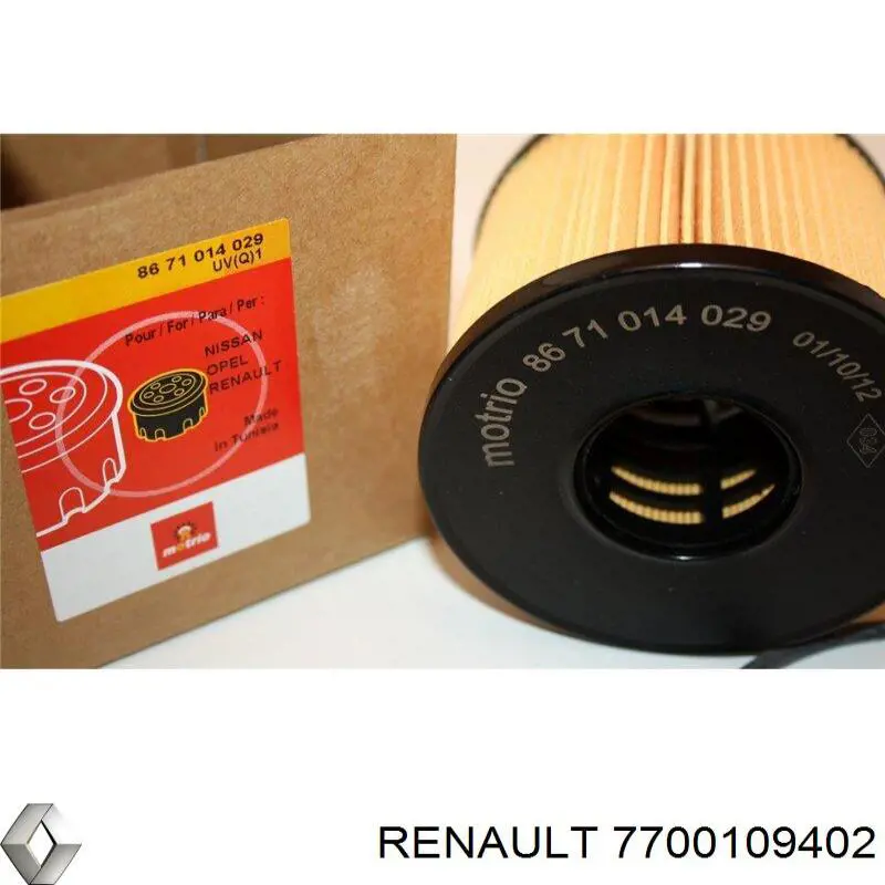 7700109402 Renault (RVI) масляный фильтр