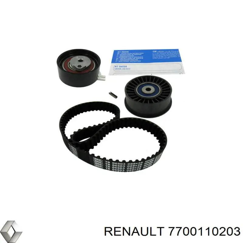 Зубчатый ремень Renault (RVI) 7700110203 цена, от 23.99 USD