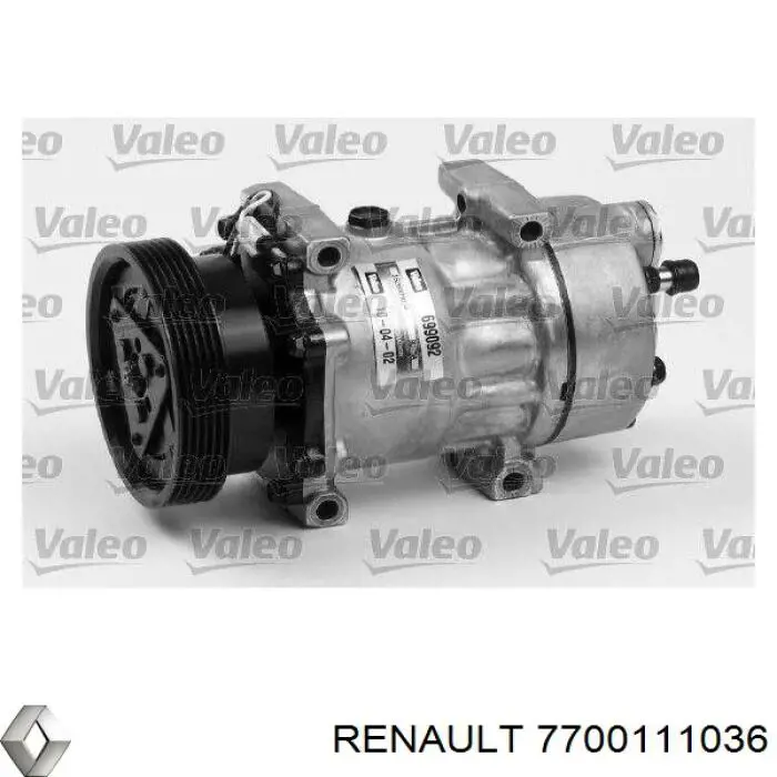 7700111036 Renault (RVI) компрессор кондиционера