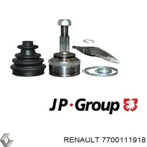 Полуось (привод) передняя правая 7700111918 Renault (RVI)