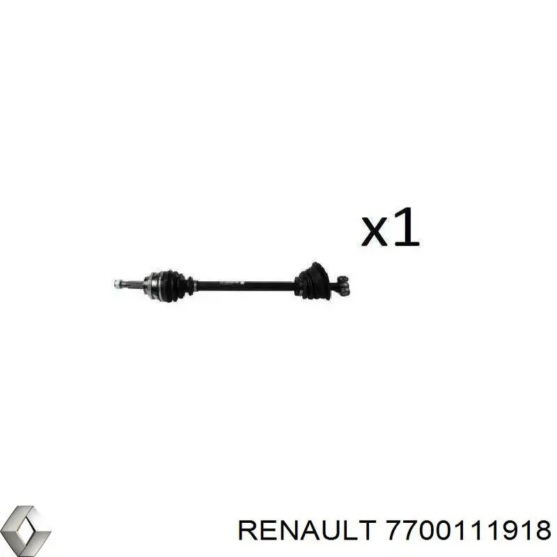Привод передний правый Renault (RVI) 7700111918 цена, от 72.26 USD