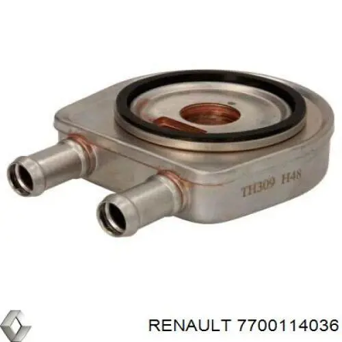 7700114036 Renault (RVI) радиатор масляный (холодильник, под фильтром)