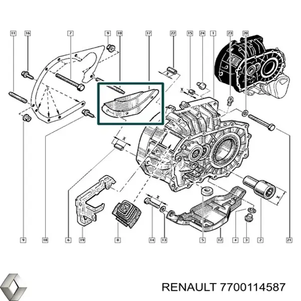 7700114587 Renault (RVI) 