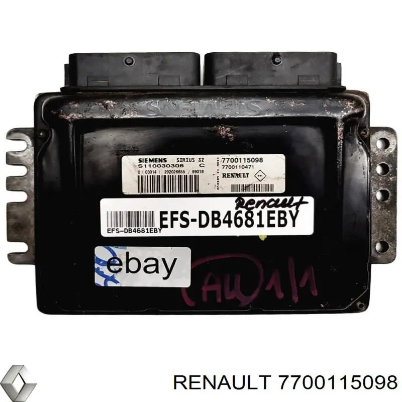 8200061272 Renault (RVI) модуль управления (эбу двигателем)