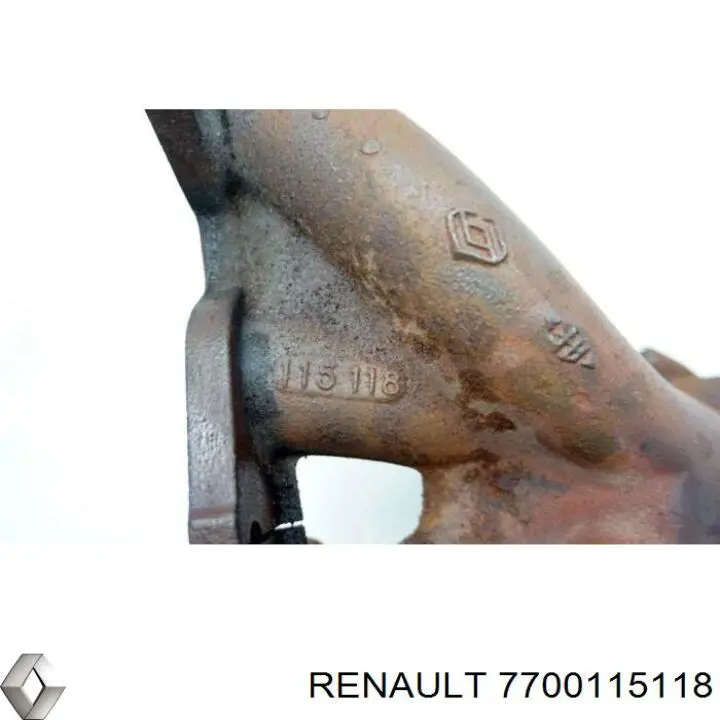 Газопроводы (коллектор выпускной) Renault (RVI) 7700115118 цена, от 57.01 USD