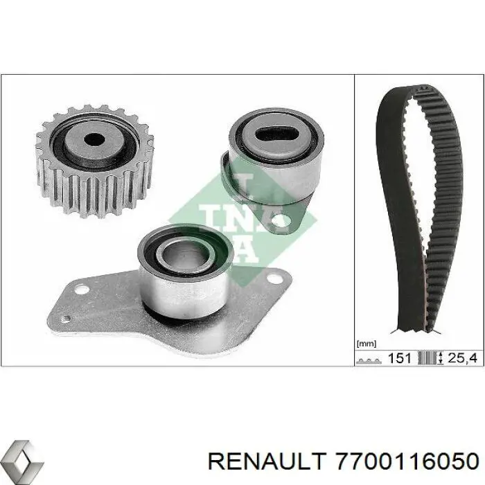Обводной ролик ремня ГРМ Renault (RVI) 7700116050 цена, от 19.24 USD