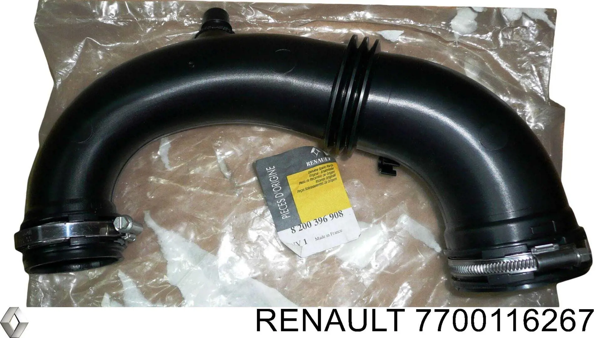 Купить 7700116267 Renault (RVI) Патрубок воздушный, вход в турбину (наддув)