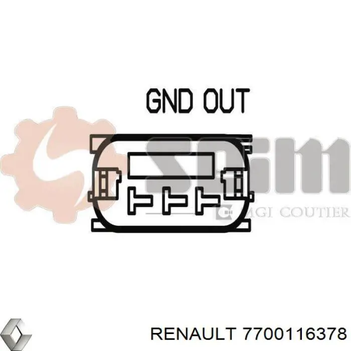Купить 7700116378 Renault (RVI) Датчик скорости вращения вала АКПП