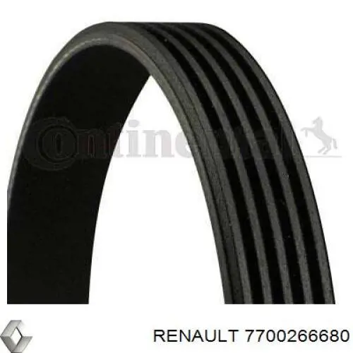 Correa trapezoidal 7700266680 Renault (RVI)