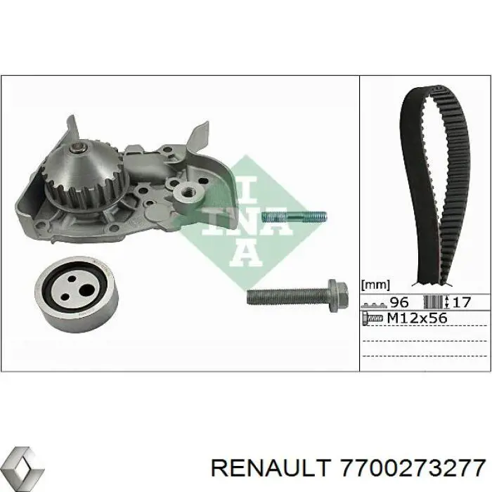 7700273277 Renault (RVI) ролик грм