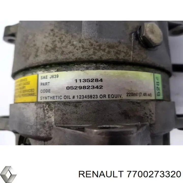 Компрессор системы кондиционирования Renault (RVI) 7700273320 цена, от 114.71 USD