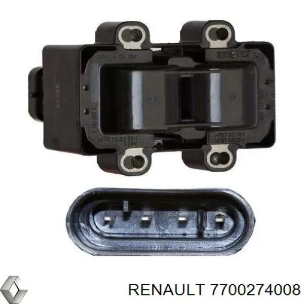 7700274008 Renault (RVI) bobina de ignição