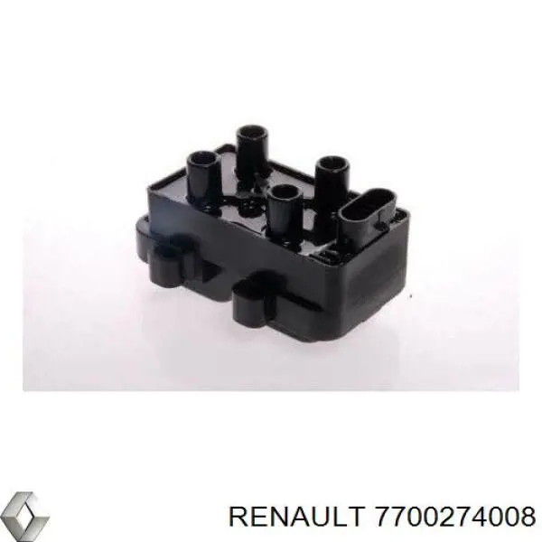 Bobina de encendido 7700274008 Renault (RVI)