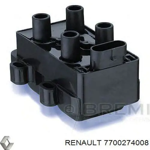 Купить 7700274008 Renault (RVI) Катушка зажигания