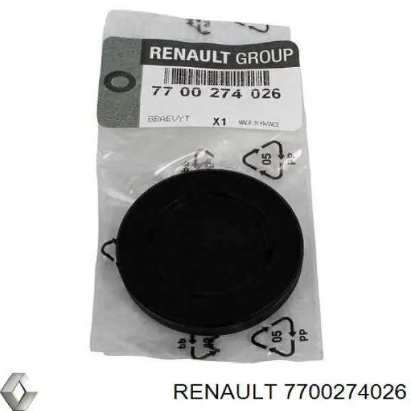 Tapón de culata 7700274026 Renault (RVI)