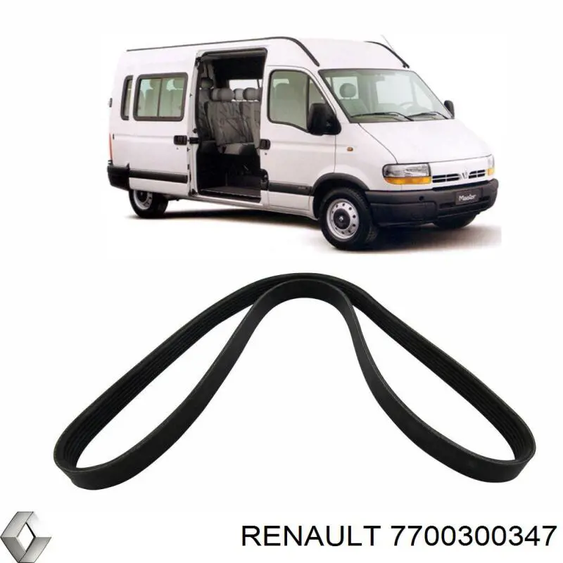 Correa trapezoidal 7700300347 Renault (RVI)