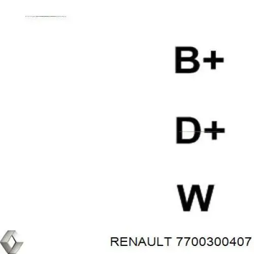 7700300407 Renault (RVI) gerador