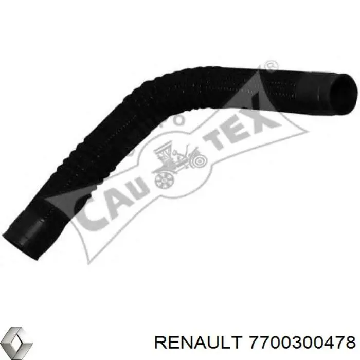 7700300478 Renault (RVI) cano derivado de ar, entrada de filtro de ar