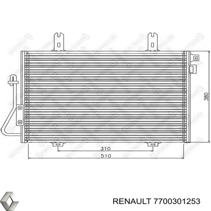 7700301253 Renault (RVI) радиатор кондиционера