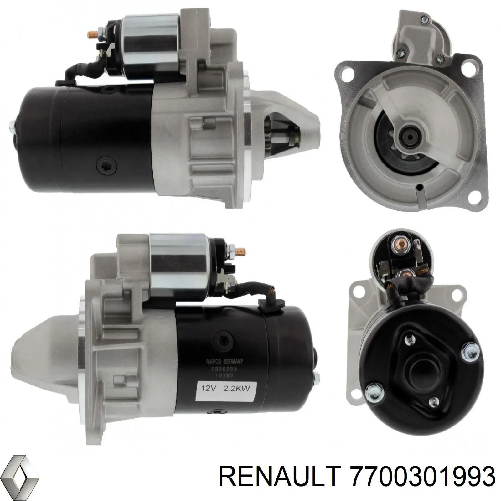 Стартер Renault (RVI) 7700301993 цена, от 105.58 USD