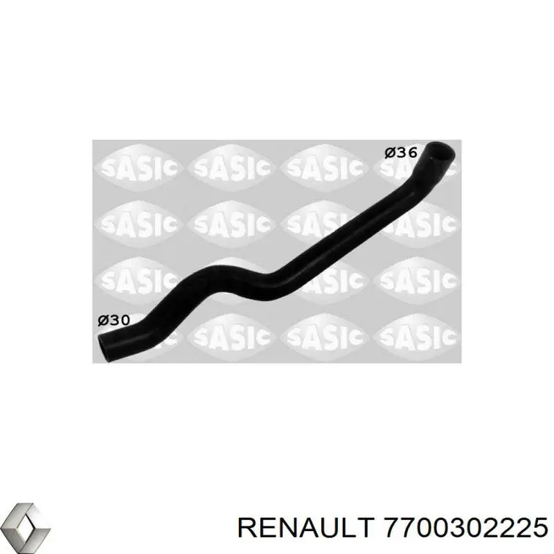 Нижний шлаг радиатора охлаждения 7700302225 Renault (RVI)