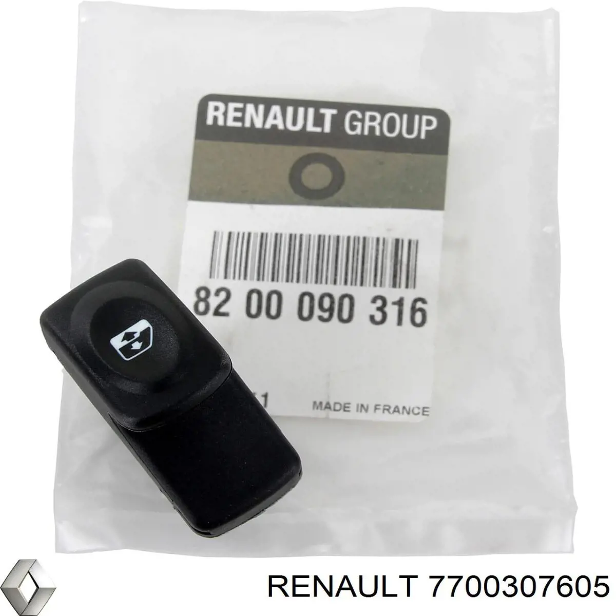 Центральная кнопка подъемника стёкол Renault (RVI) 7700307605 цена, от 13.25 USD