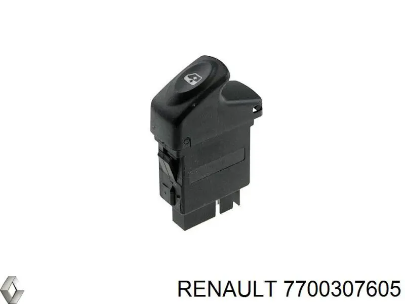 Купить 7700307605 Renault (RVI) Кнопка включения мотора стеклоподъемника передняя левая