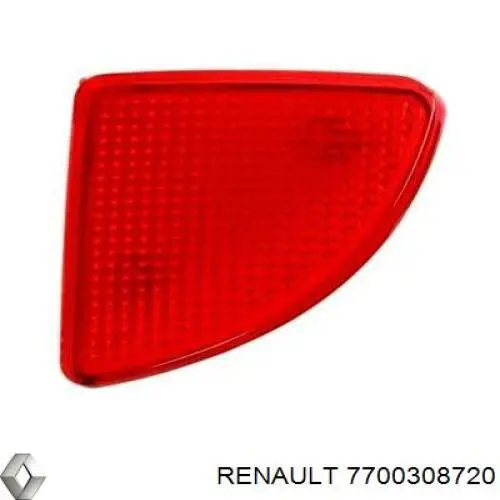 Правый катафот заднего бампера 7700308720 Renault (RVI)