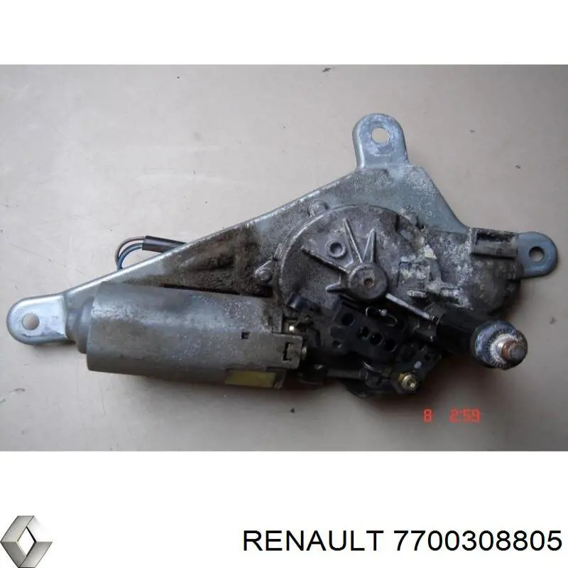 Мотор стеклоочистителя заднего стекла 7700308805 Renault (RVI)