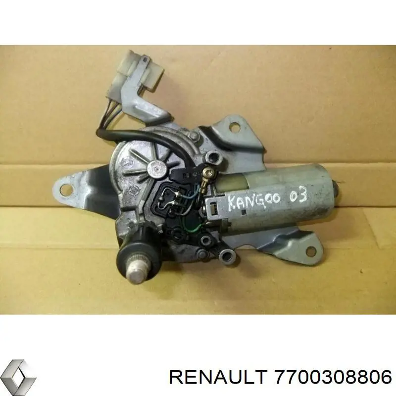 Motor de limpador pára-brisas de vidro traseiro para Renault Kangoo (KC0)