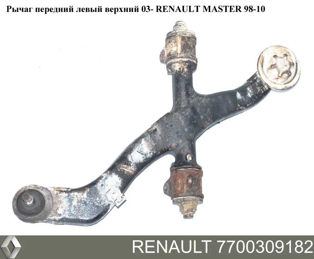 Рычаг передней подвески верхний, левый Renault (RVI) 7700309182
