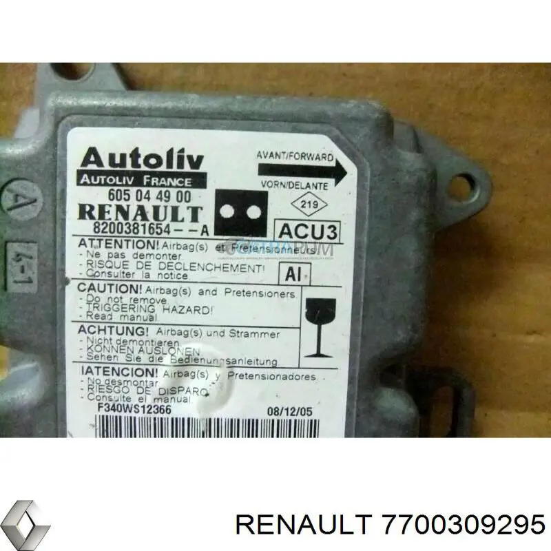7700309295 Renault (RVI) 