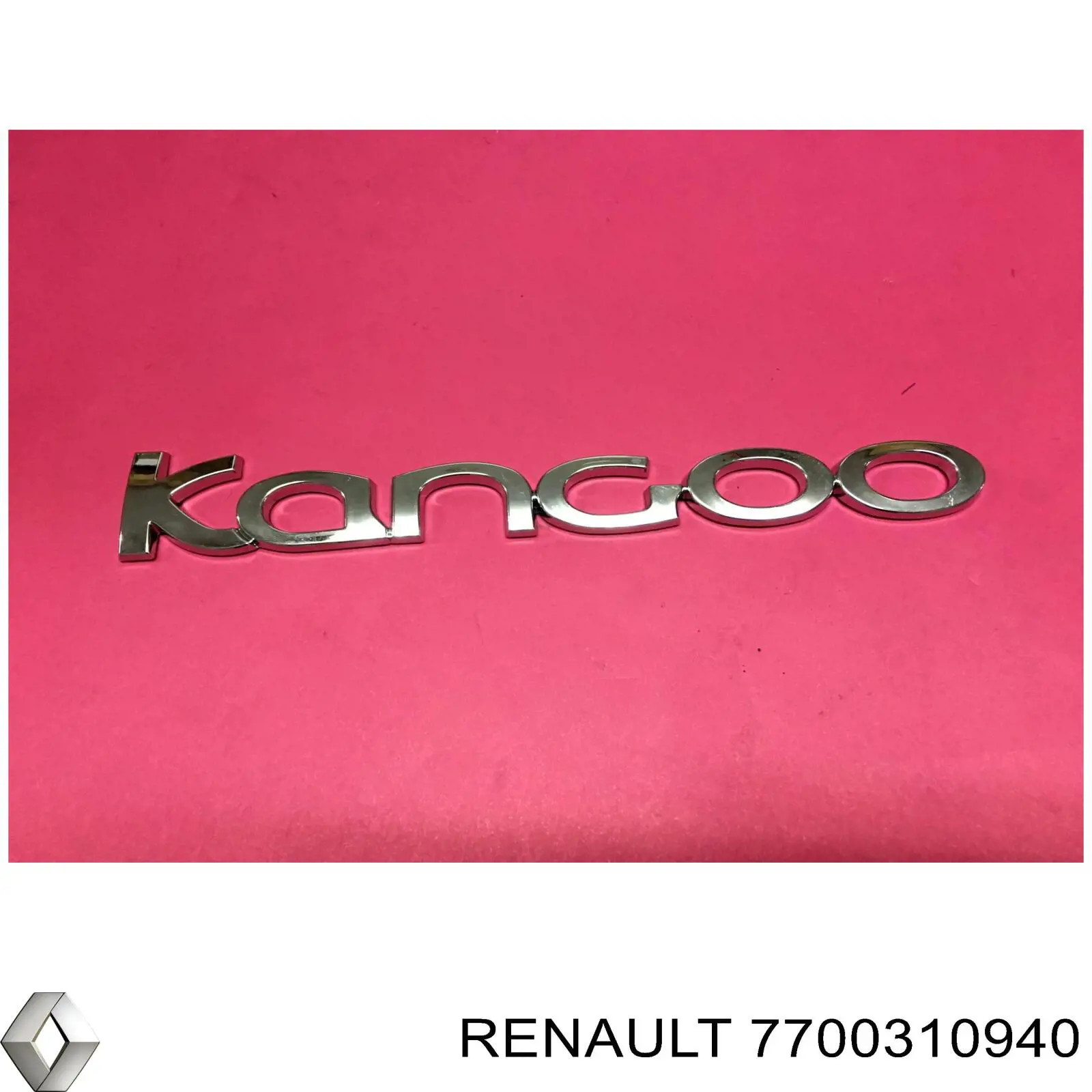 Эмблема крышки багажника (фирменный значок) на Renault Kangoo KC0