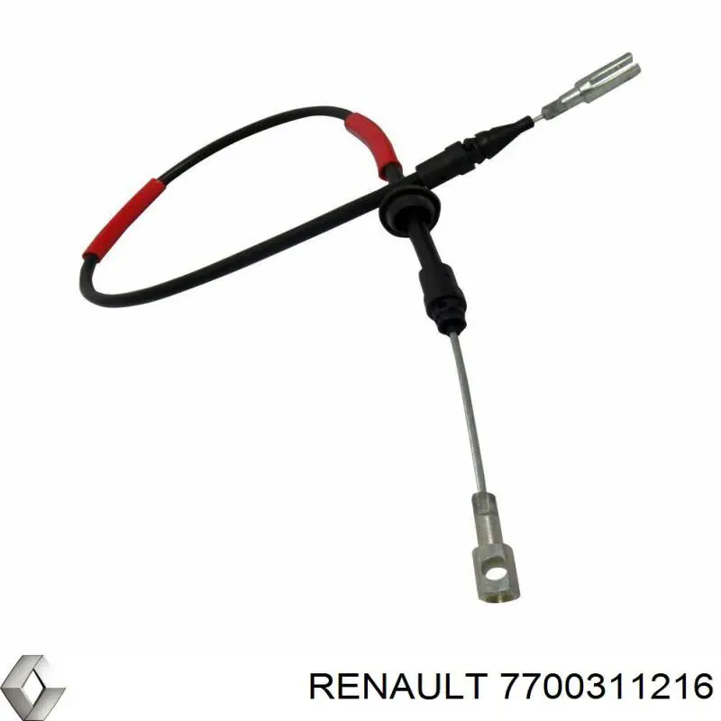 Передний трос ручника 7700311216 Renault (RVI)