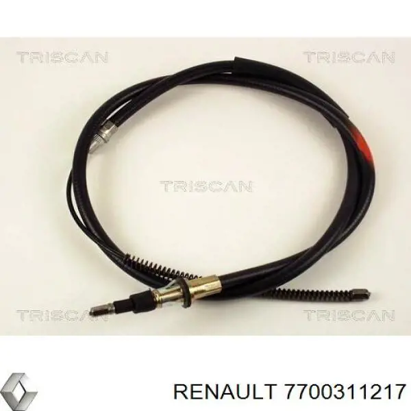 Задний трос ручника 7700311217 Renault (RVI)