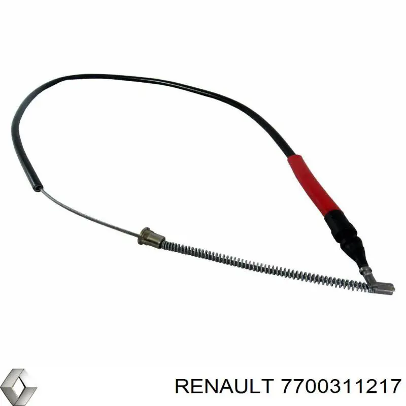 Трос ручного тормоза задний, правый/левый Renault (RVI) 7700311217