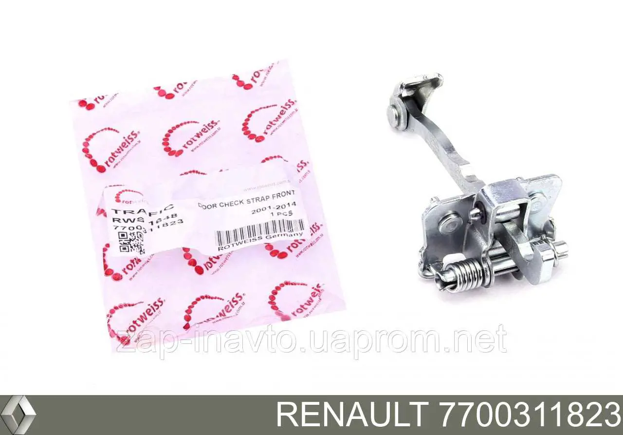 7700311823 Renault (RVI) ограничитель открывания двери передний